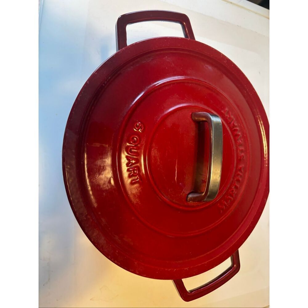 Martha Stewart Cast Iron 6 Qt. Round Dutch Oven